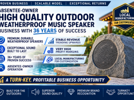 Absentee-Owner, High Quality Outdoor Weatherproof Music Speaker Business
