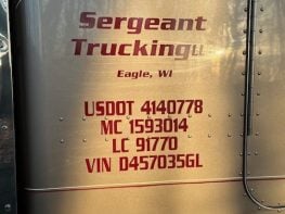 Sergeant Trucking LLC for Sale | Active Amazon Relay